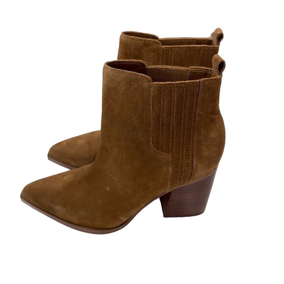 Marc Fisher Women Matter Suede Leather Pointed Toe Ankle Boots SZ 8.5M-Pull On - Picture 8 of 13